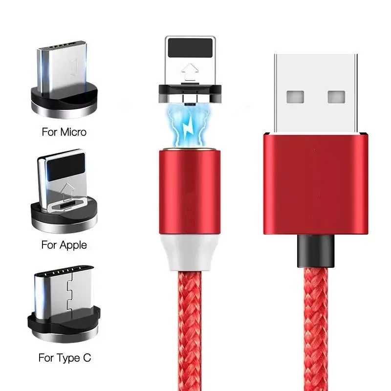 MV!QF Magnetic Micro USB Type C Cable for Iphone 13 Redmi Xiaomi Mi CC9 Note 10 9T Huawei P40 P30 Lite Type C Plug Charger Cable