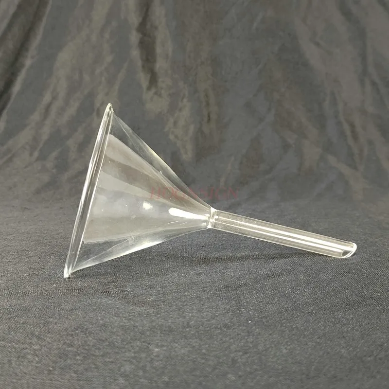 Glass Funnel 90mm Triangle Funnel Cone Chemical Instrument Glass Instrument Middle School Lab Supplies