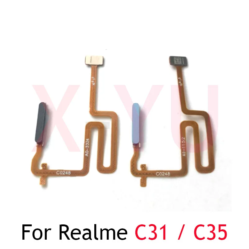 For OPPO Realme C30S C31 C33 C35 Home Button Fingerprint Sensor Return Power Flex Cable