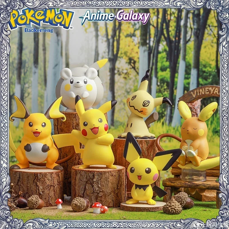 

Pokemon Cute Pikachu Action Figure Collectible Model Doll Toy Car Ornament Desktop Decoration Gift For Anime Fans Kids