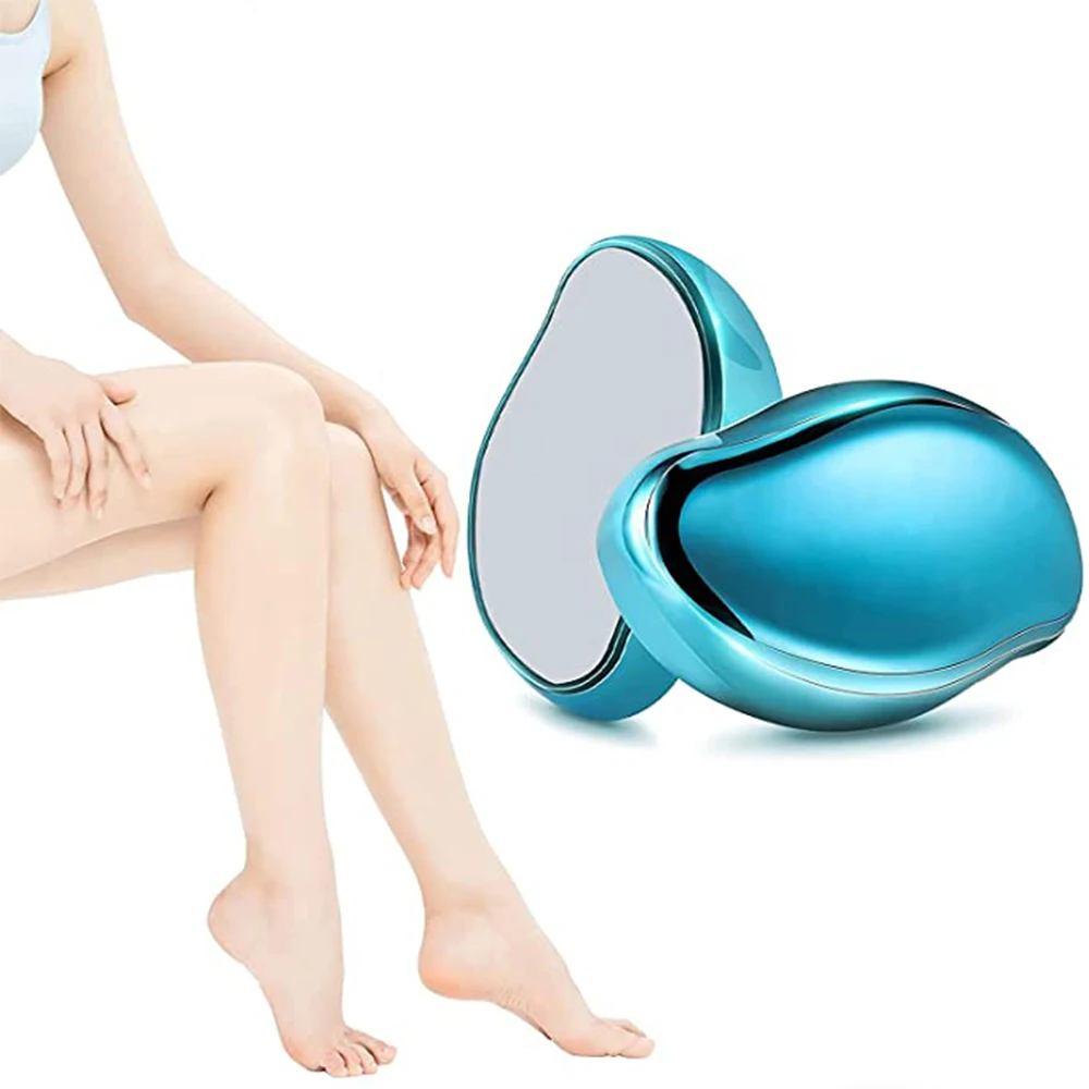 2022 New Crystal Physical  Hair Removal Safe Epilator Easy Cleaning Reusable Body Glass Beauty Depilation Tool For Men Women