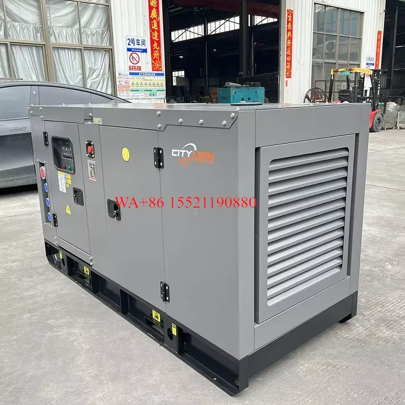 WMWMNU for Ricardo 50kVA 40kW Silent Diesel Generator with Auto Start Remote Start ATS European Socket Lifting Ring