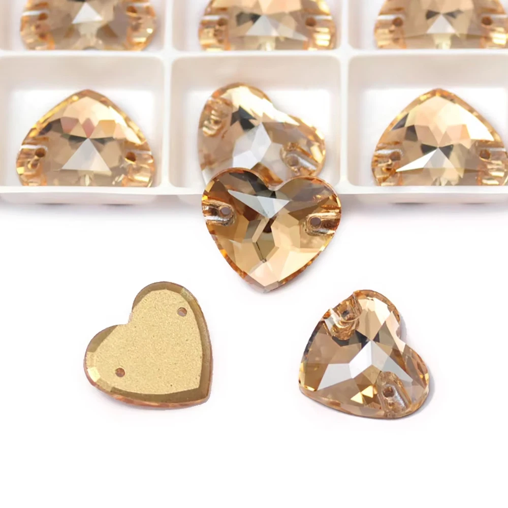 PUBRILEX Golden Shadow K9 Glas-Aufnähsteine Flache Rückseite Edelsteine DIY-Zubehör Nähkristallsteine für Handarbeiten und Taschen – Detail 10