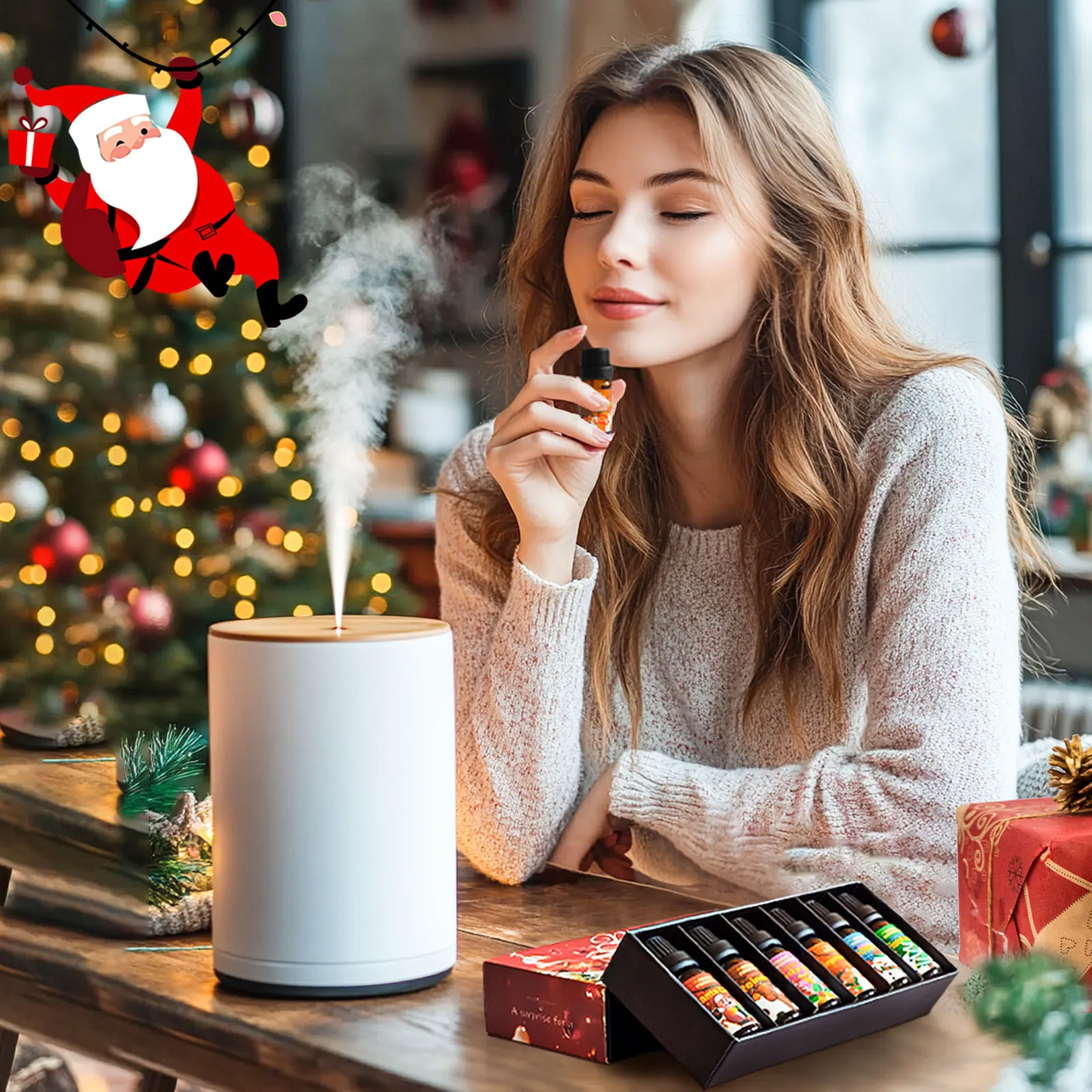 10 مللي رجل الزنجبيل زيت طبيعي عطر عيد الميلاد الناشر حفلة عيد الميلاد هدايا عيد الميلاد زينة عيد الميلاد #3