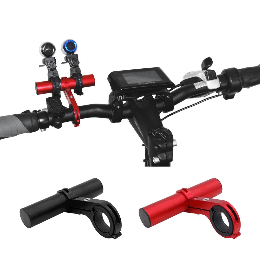 Bike Handlebar Extender Extension Bicycle Bar Mount Headlight GPS Holder Bracket Extension Stand Extension Stand Lamp