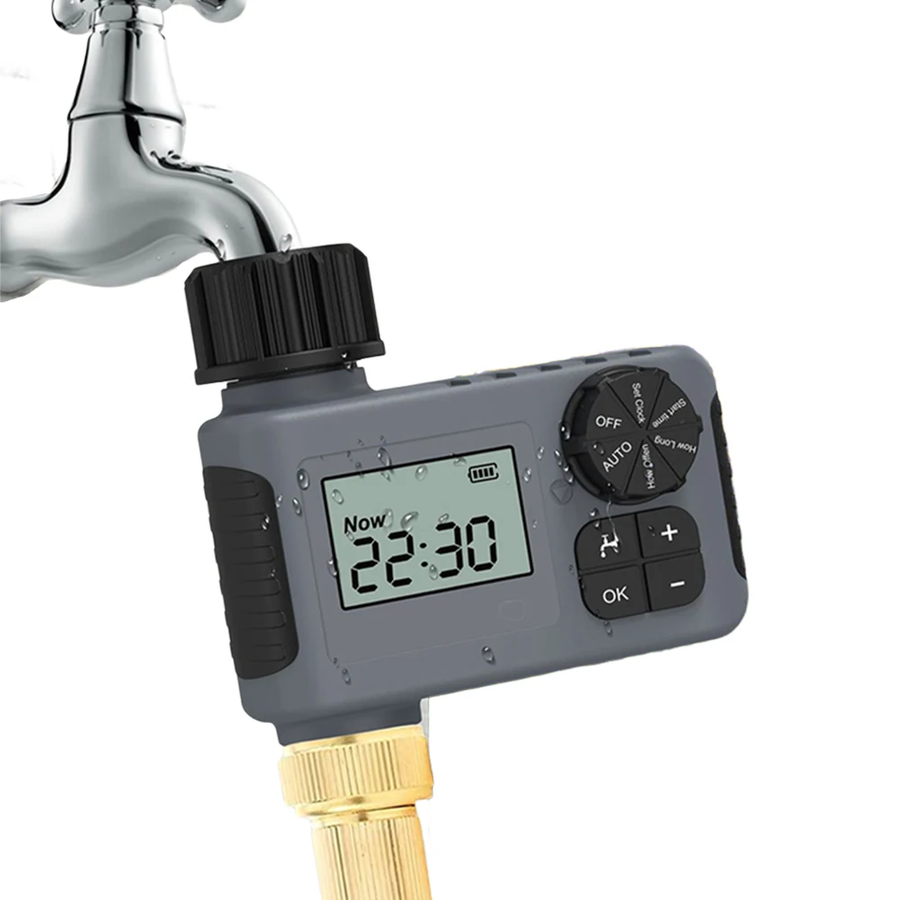 

Automatic Irrigation Watering Timer Waterproof Smart Irrigation Timer Intelligent Sprinkler Timer for Outdoor Garden Lawn