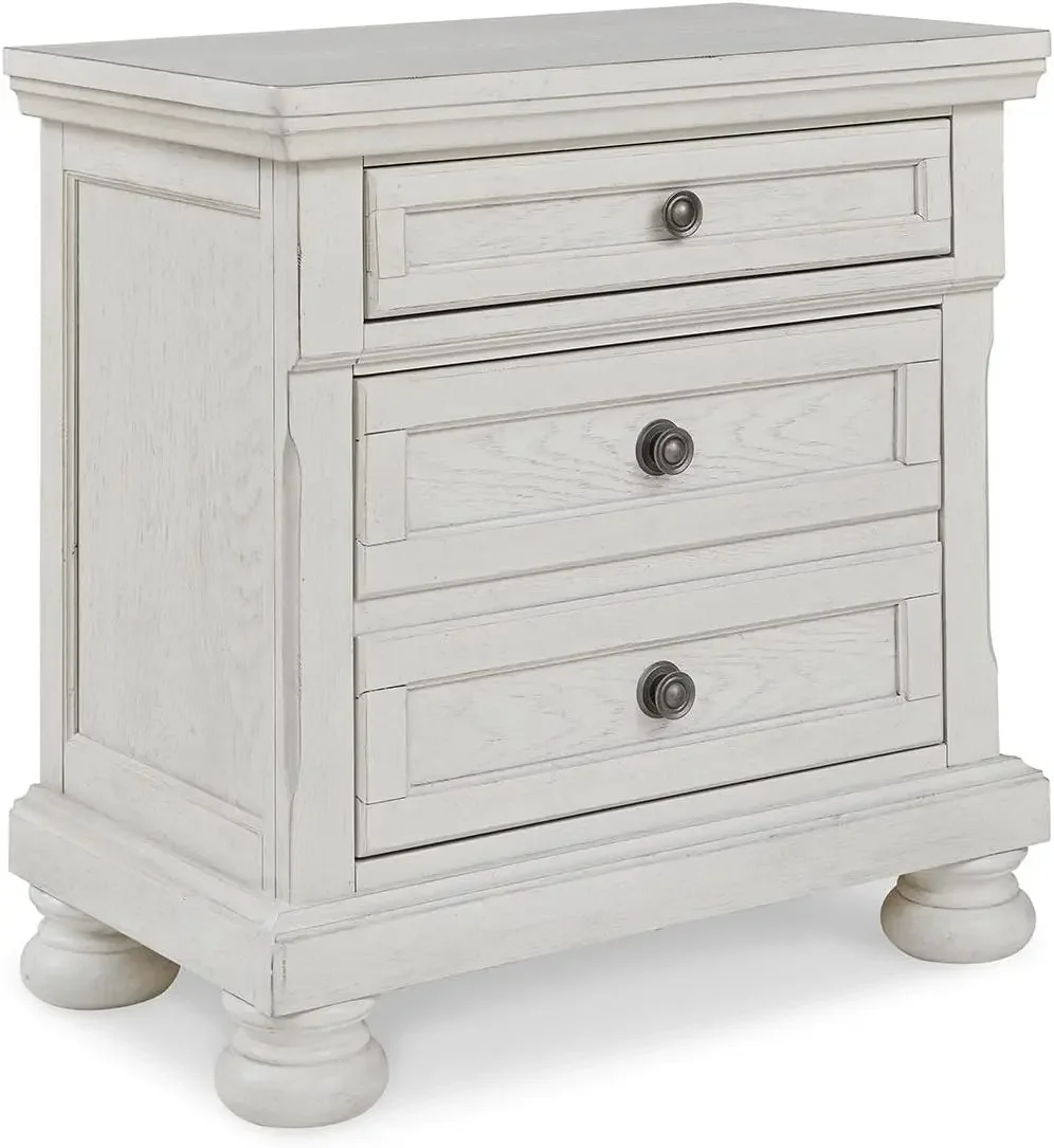 by Ashley Robbinsdale Traditional 2 Drawer Night Stand, White