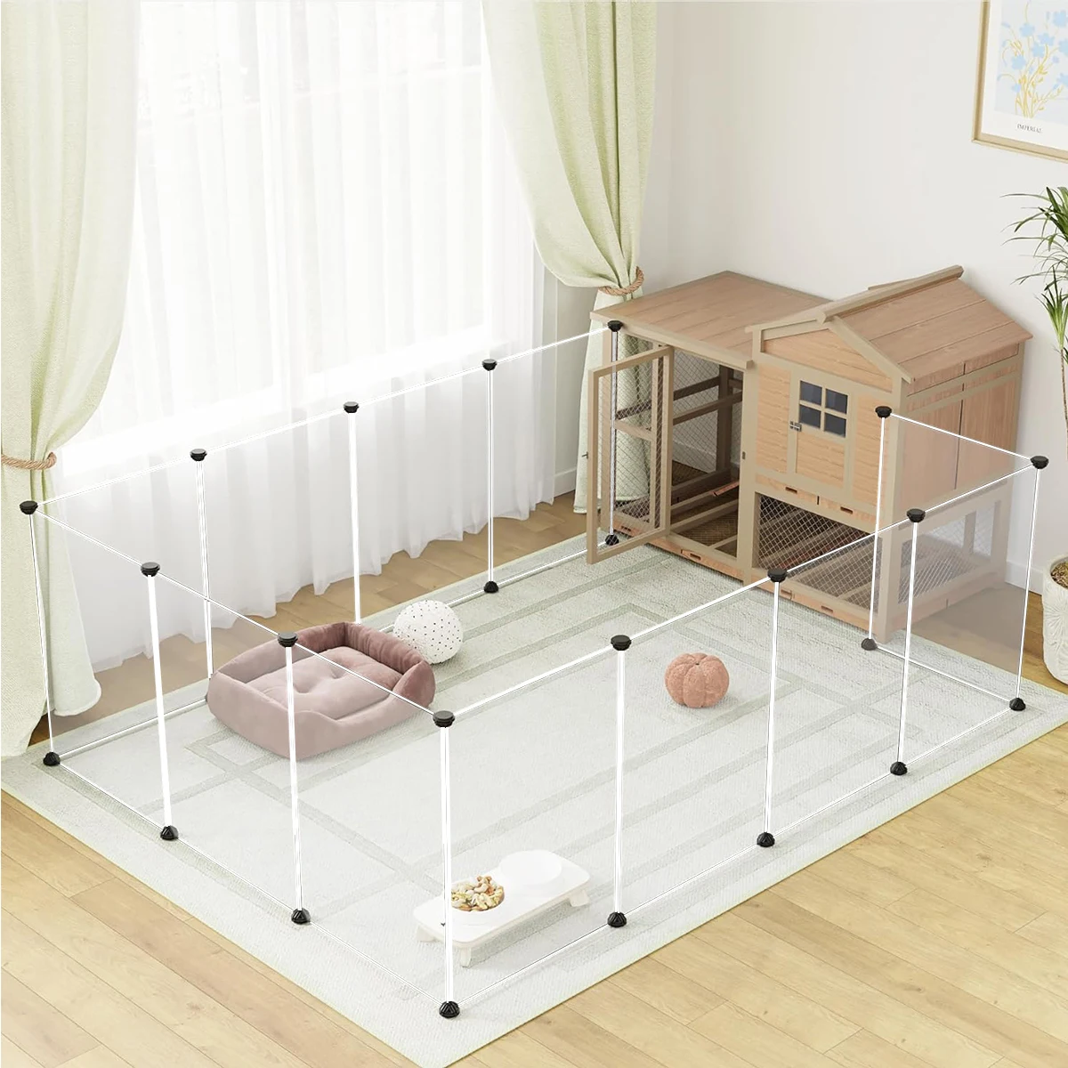 

Customizable Pet pen Indoor kennel fence pencat free splicing dog Cat cage rabbit