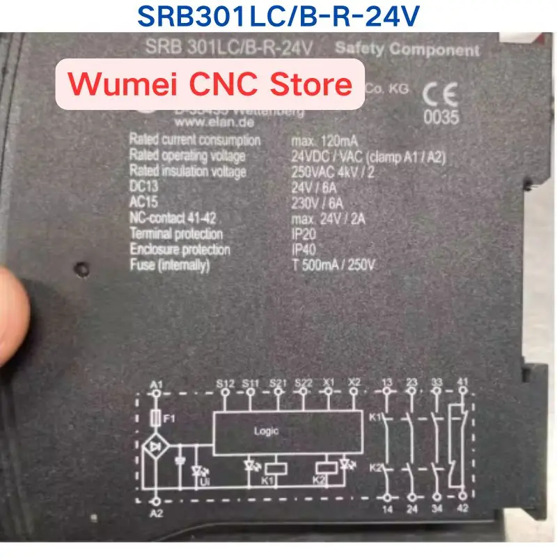 Second-hand test OK safety relay SRB301LC/B-R-24V SRB 301LC/B-R-24V If you need other specifications, please consult