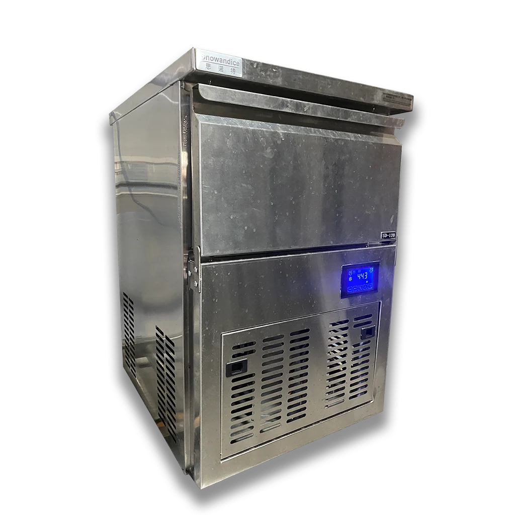 Electric Commercial Cube Ice Maker 30*30mm Square Ice For Coffee & Whiskey 54kg Daily Production Capacity