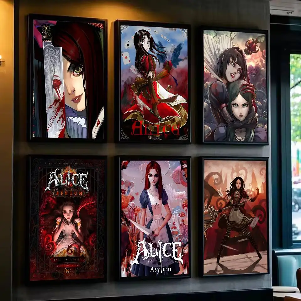 A-Alice M-Madness R-Returns Poster Art With Prints Home Bedroom Living Room Decoration Gift