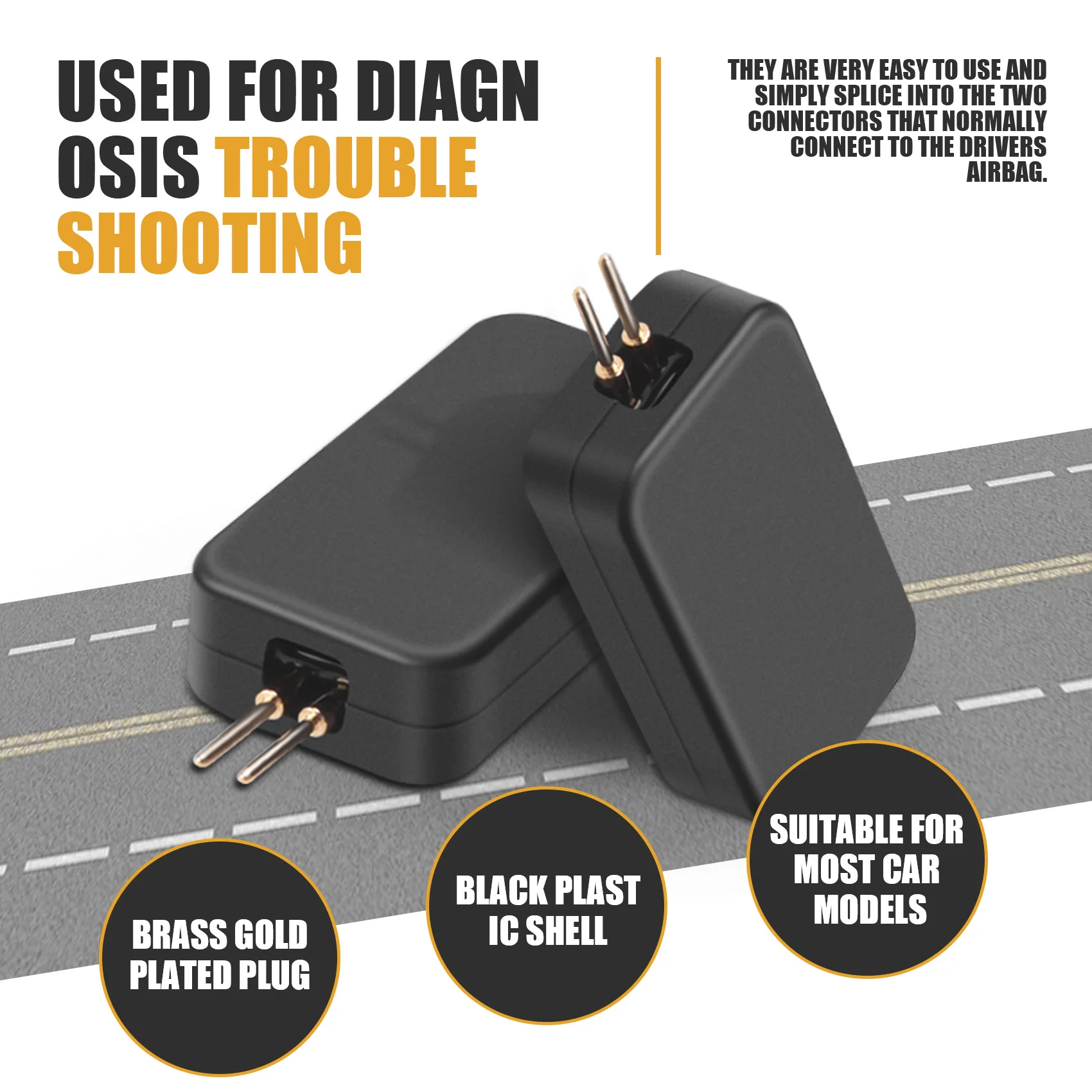 자동차 에어백 시뮬레이터 감지 도구, SRS 저항기 결함 찾기 진단 도구, 범용 자동차 에어백 검사 도구, 10 개