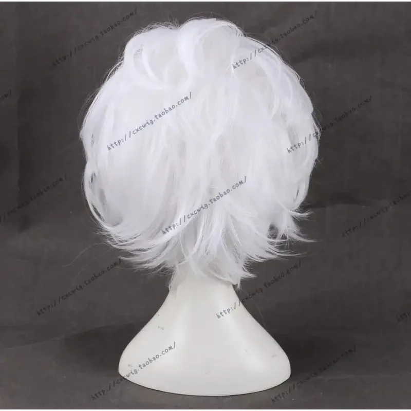 Ursula Cosplay Wig The little Mermaid White Short Heat Resistant Synthetic Hair Wigs   Wig Cap