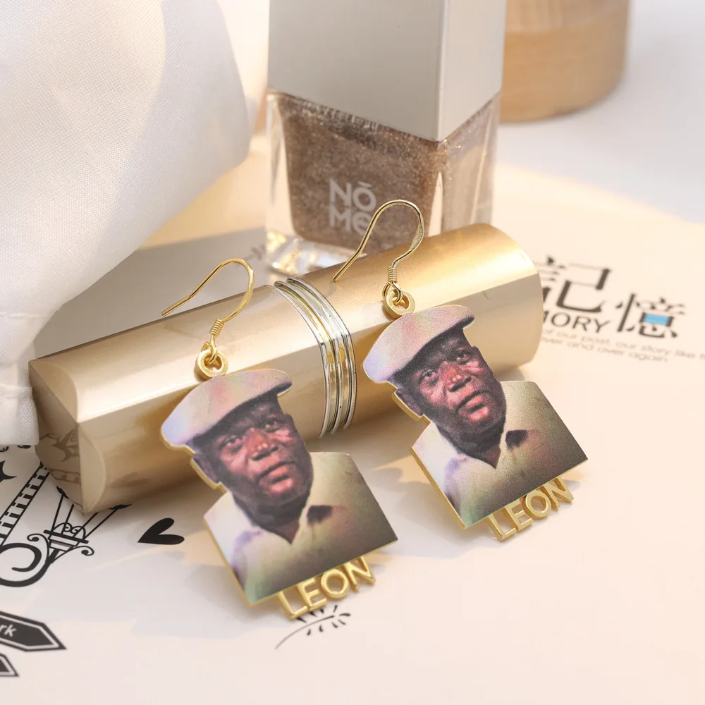 Stainless Custom Photo Necklace Colorful Picture Chain Nameplate Pendant for Kids Custom Memory Jewelry for Family Gifts Collar