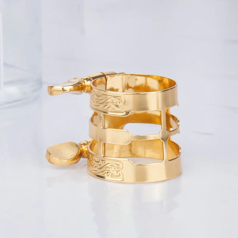 

Eb Alto Saxophone Mouthpiece Clamp Accessories Metal Bb Tenor Soprano Saxophone Clamp Mouthpiece Cap Woodwind Instrument Accessories