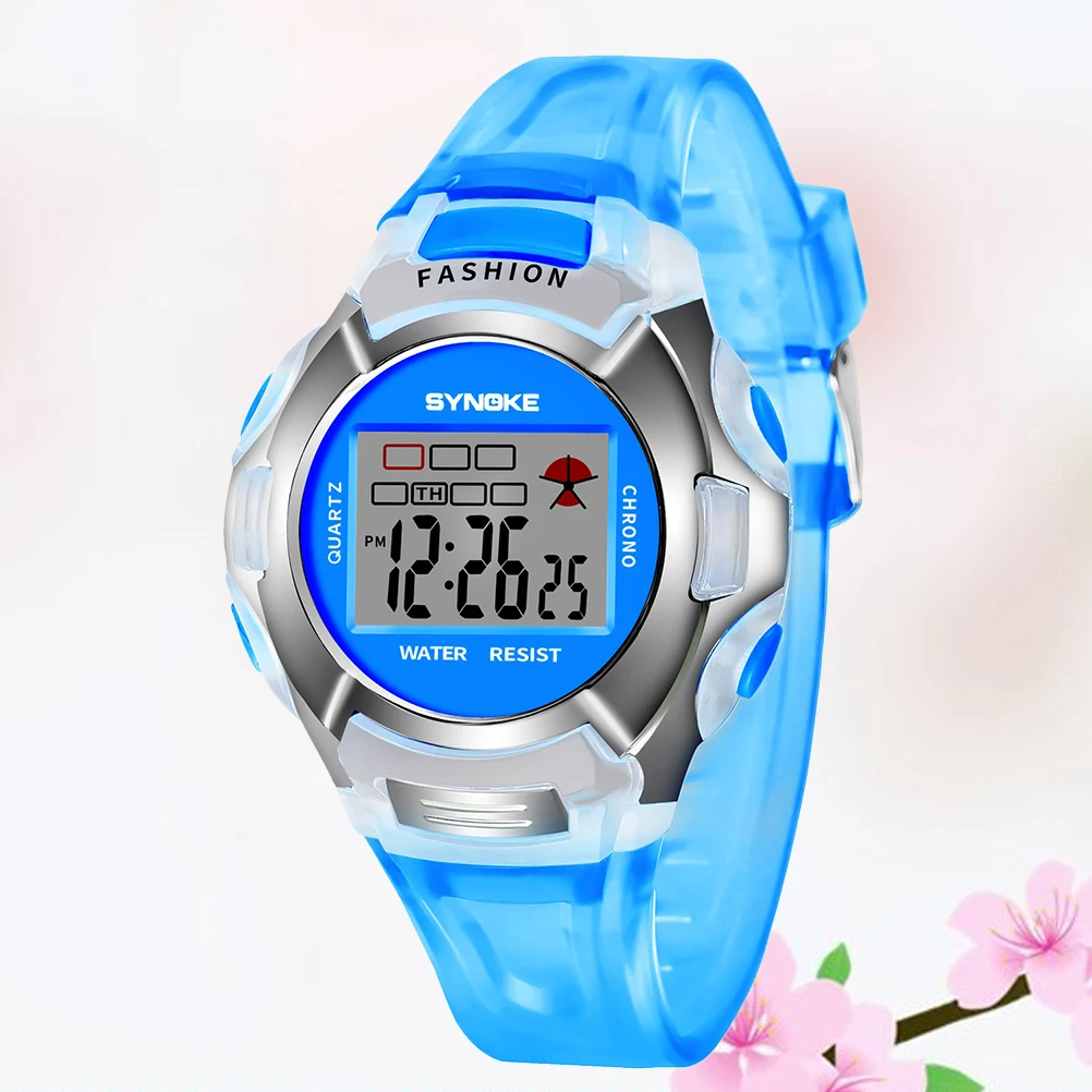 Luminous Waterproof Kids Sports Watch Digital Student LED Backlight Timer Display Date Week Day Hour Minute Alarm Clock