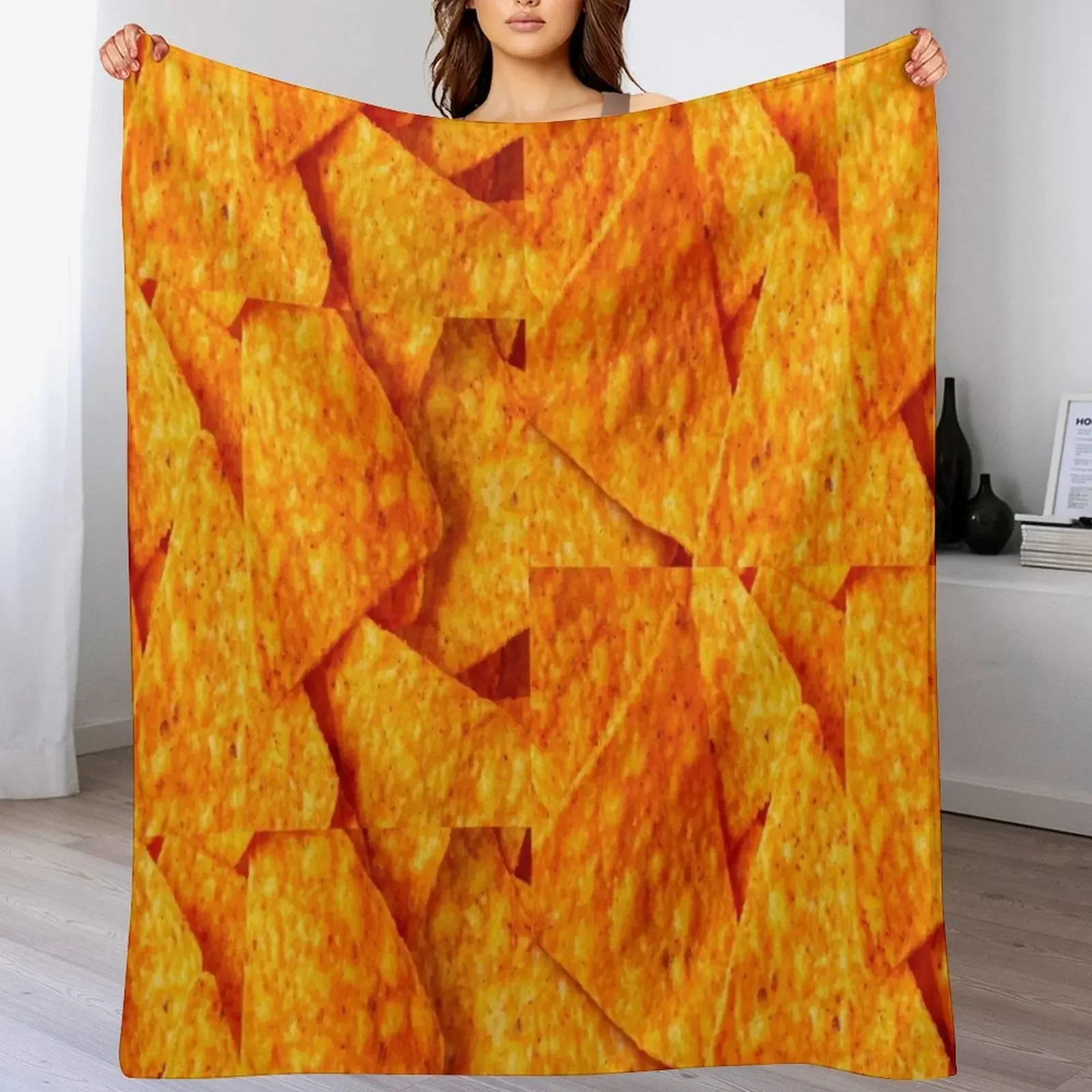 

Nacho cheese chips Throw Blanket wednesday Baby Moving Large Blankets