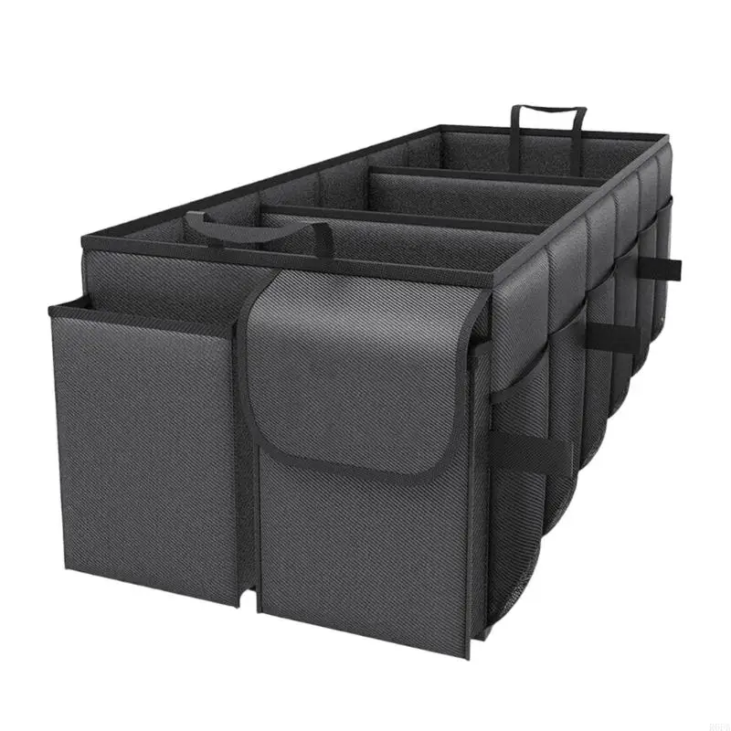 

Складной автомобильный ящик для хранения багажника с сетчатым карманом и несколькими отделениями