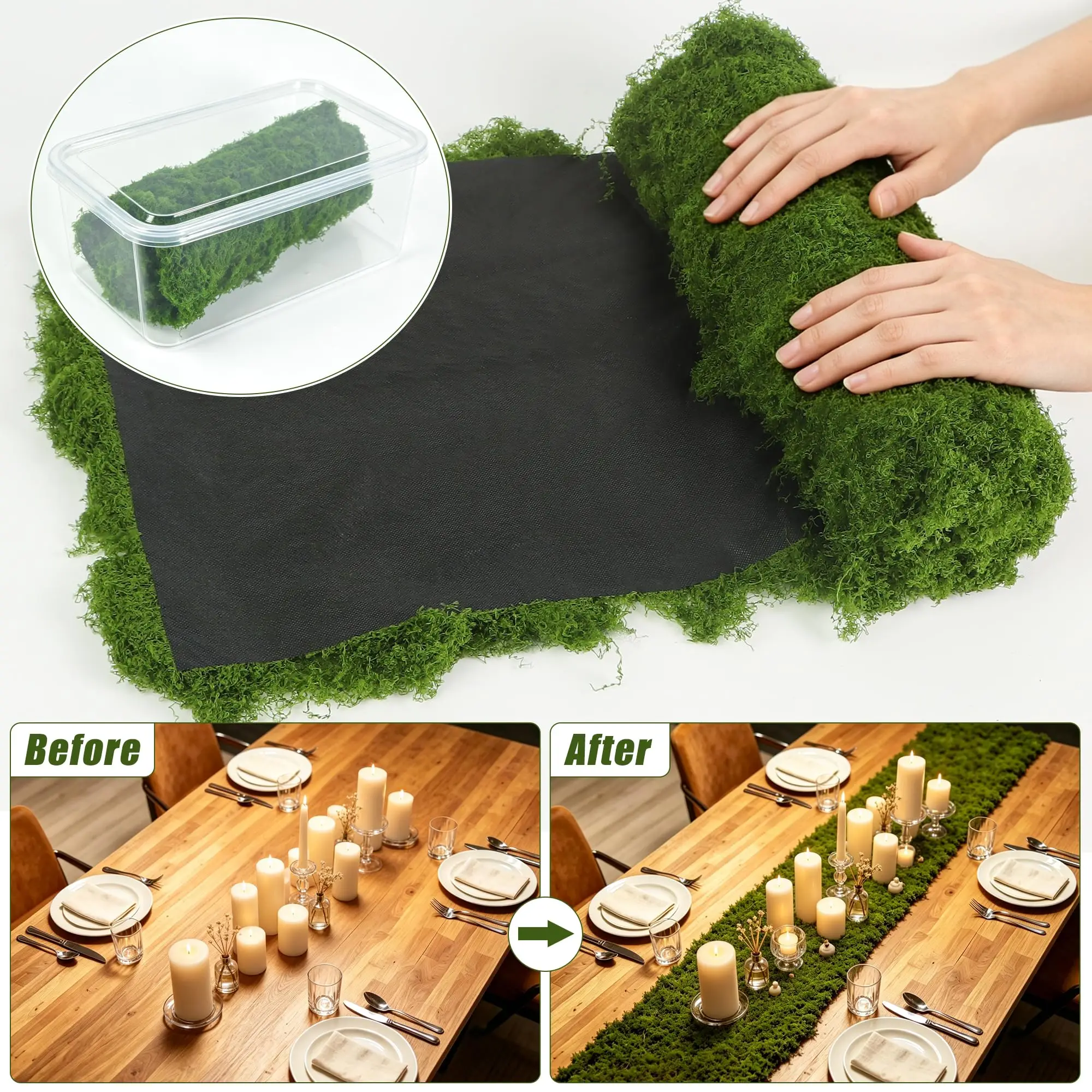 Yapay Yosun Desenli Masa Örtüs - Table Runner incelemesi ve fiyatı