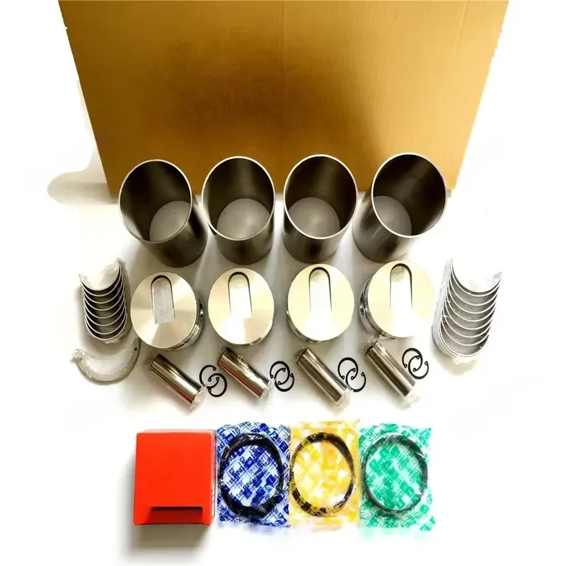 4DR5T 4DR5 4DR51 Cylinder Liner Kit 31617-00106 31607-02202 for Engine Spare Overhaul Rebuild Kit Excavator Parts