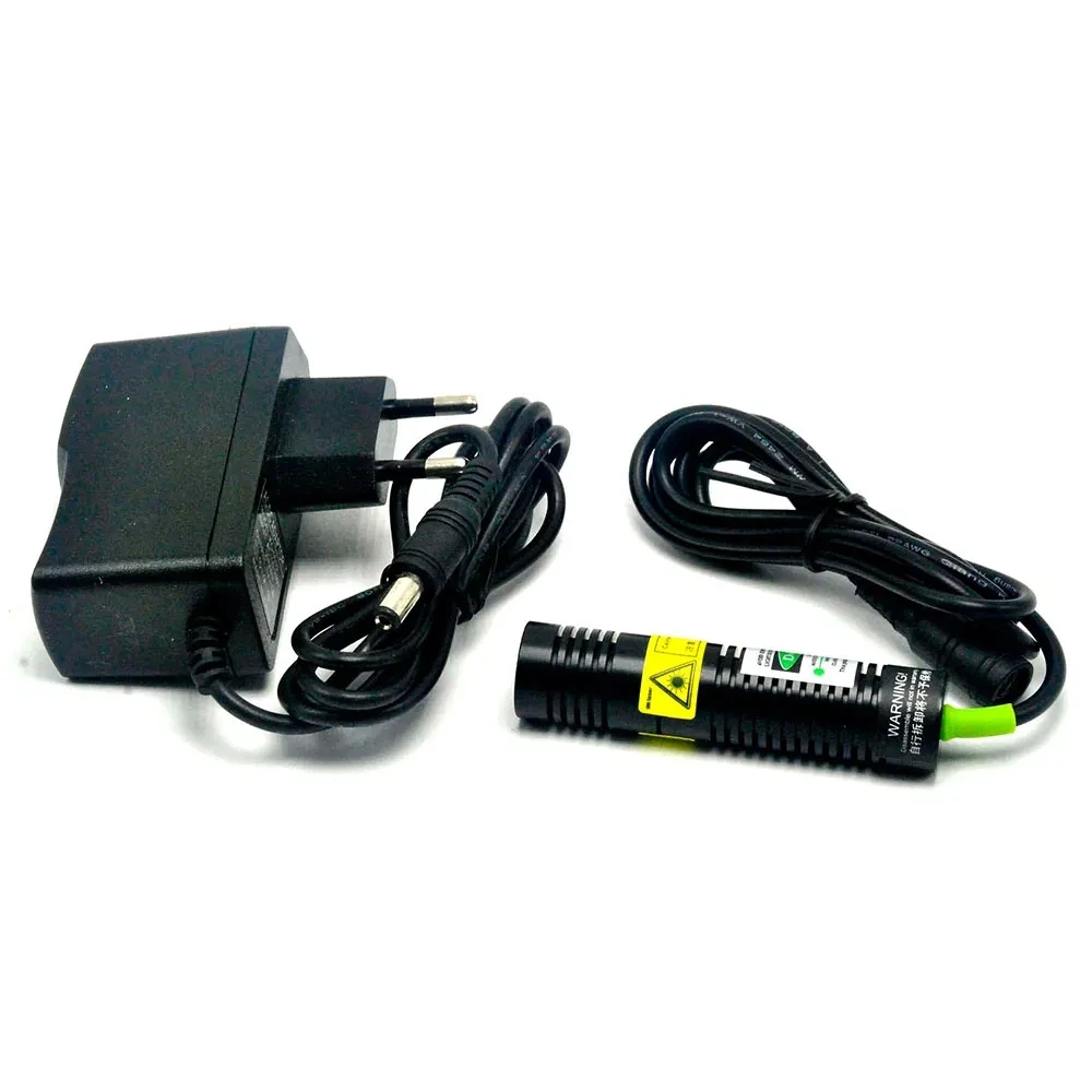 Módulo de diodo láser de haz de línea/punto verde, potencia y soporte, 532nm, 10mw/30mw/50mW, 18x75mm, 5V