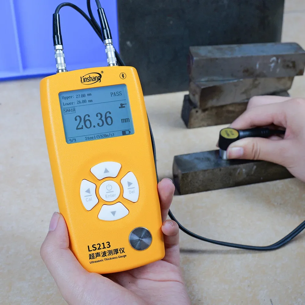 RTS  LS213 Portable Ultrasonic Thickness Gauge Through Coating Wall Metal Thickness Gauge Ultrasonic