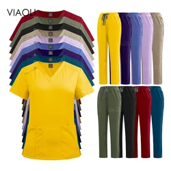 Uniforme médico Multicolor, conjunto de ropa de trabajo para Hospital, suministros médicos, traje de cirugía Dental para enfermera