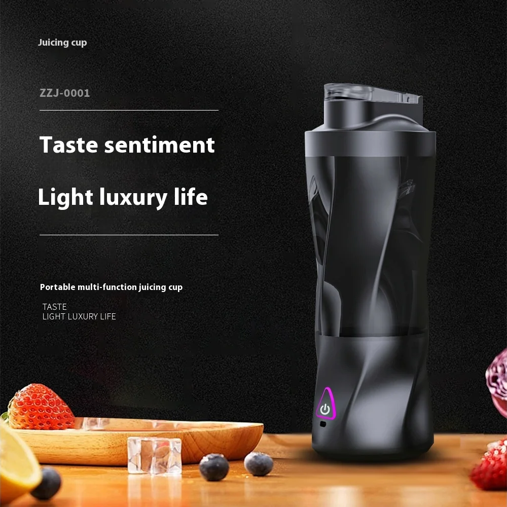 High-Power 360W Portable Juicer 6000mAh Battery New for Amazon Cross-Border Wireless Fruit Juicer for Household Use USB Plastic