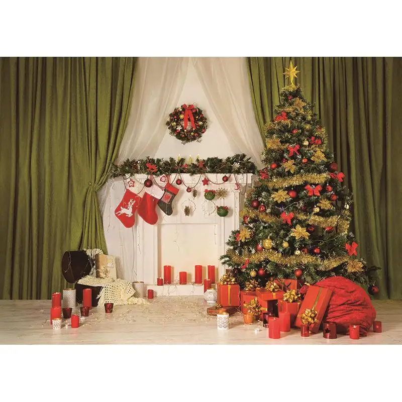 Weihnachten Thema Fotografie Hintergrund Schneemann Weihnachtsbaum Kinder Porträt Kulissen Für Foto Studio Requisiten 2197 DHT-03