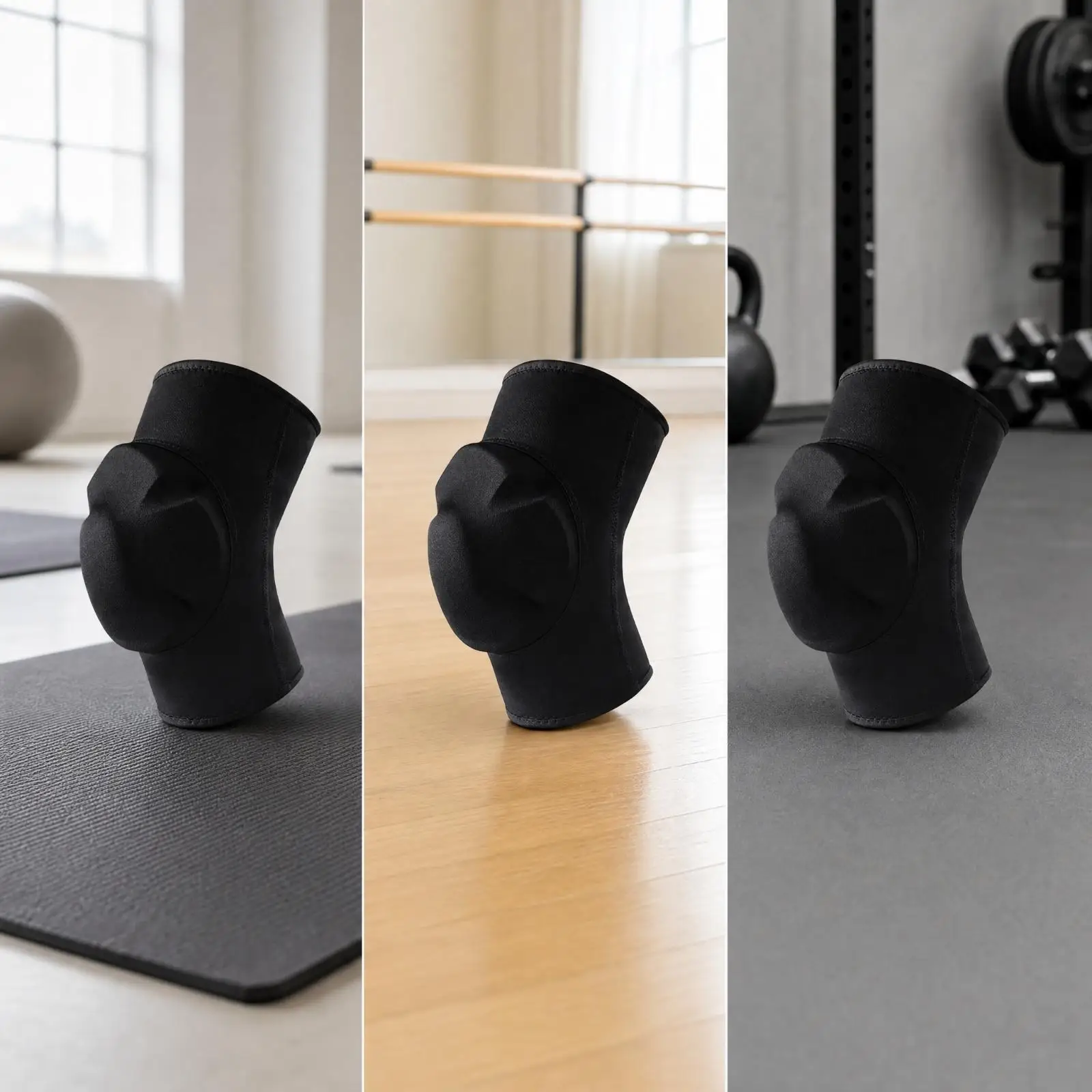Nylon Spandex Knee Pad Guard for Kneeling Work Stretching Yoga with Thickened Latex Core Stability