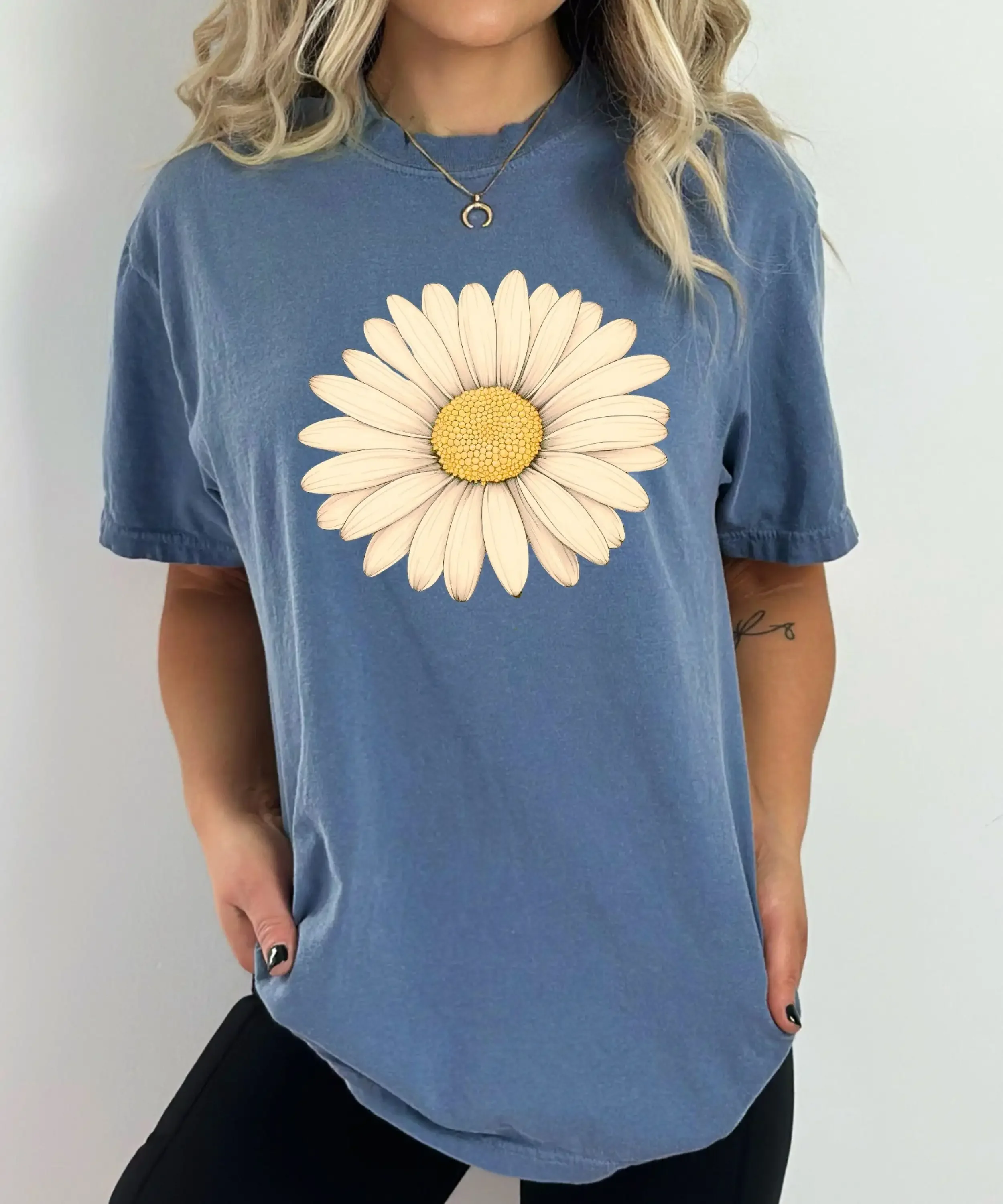 Daisy floral shirt Vintage T Boho tee Fall graphic