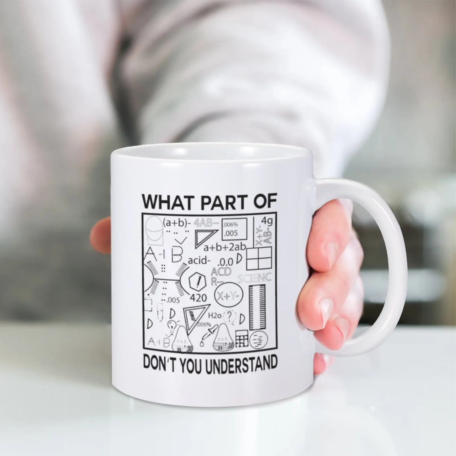 Funny Engineer Coffee Mug What Part Of Don't You Understand Ceramic Cup Novelty Drinkware for Math Teacher 11oz Office Tea Cup