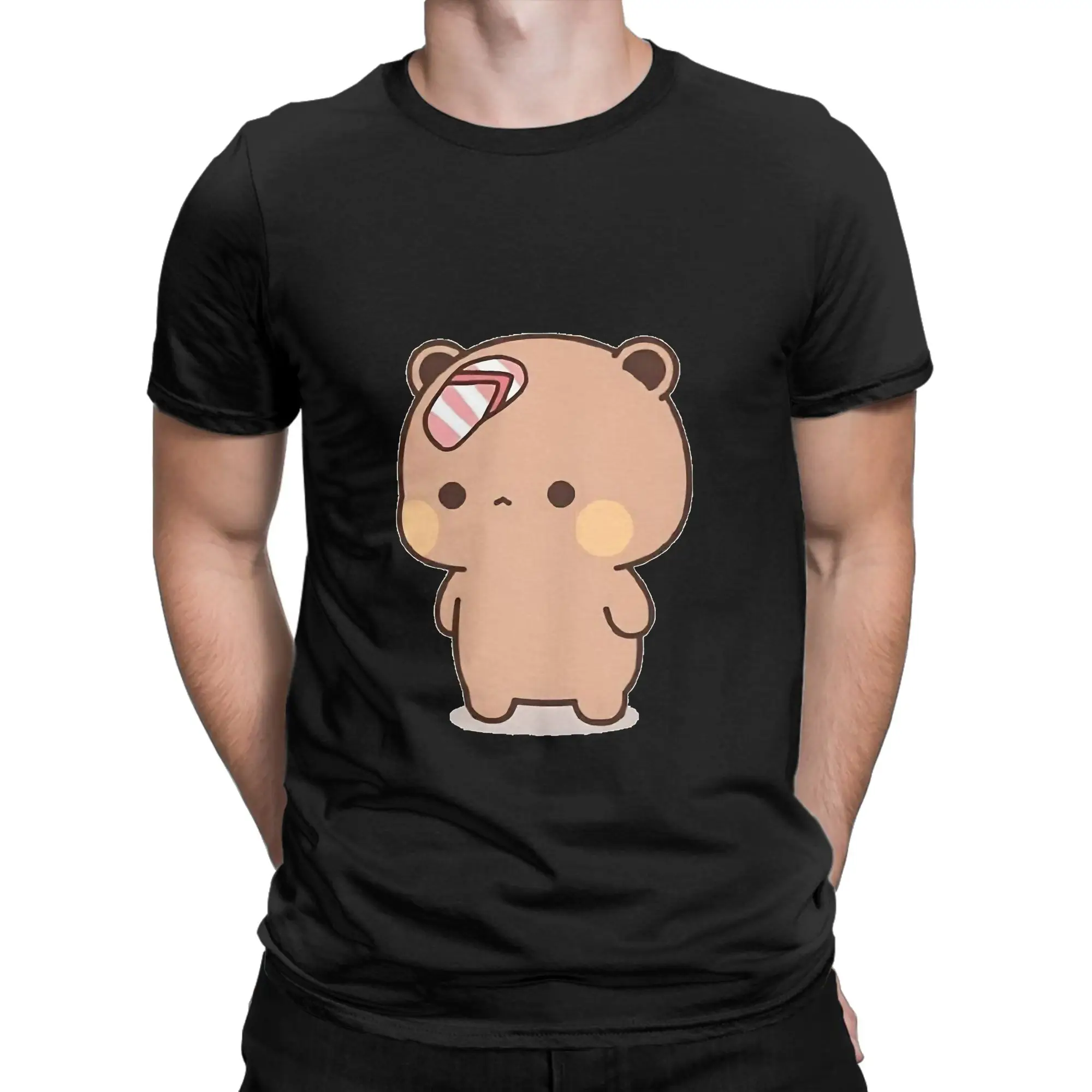 Cute Dudu Was Threw Flip flops By Bubu Since He Teases Bubu Funny 100% Cotton T-Shirt bBubu Dudu Tops Tees For Men