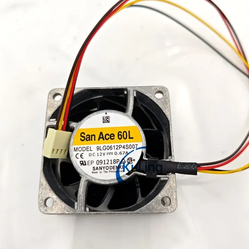 Original Sanyo 9LG0612P4S007 60X25MM 12V 0.67A PWM Four-Wire Intelligent Temperature Control Fan for Electronics Cooling