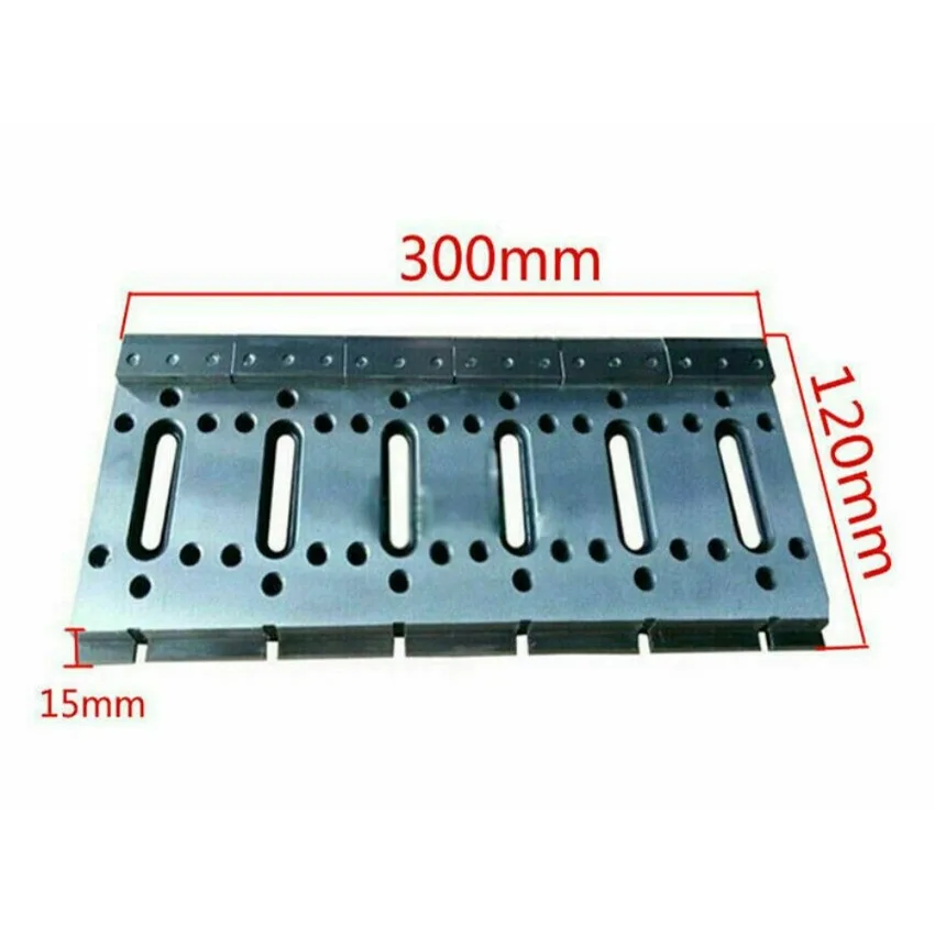 Wire Cut EDM Fixture Board Stainless Jig Tool Clamping and Leveling 300X120X15mm