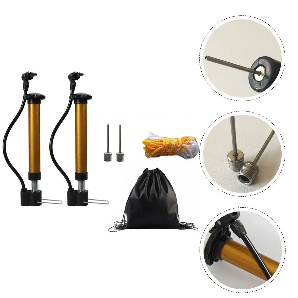 

1Set Portable Basketball Pump Lightweight Mini Aluminum Pump Handle Foot Pedal Inflator for Bike Tires Balls Sports