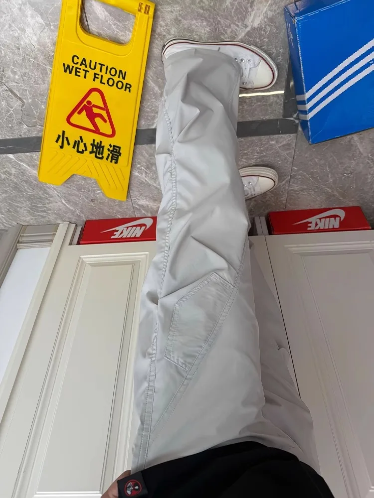 Pantaloni da arrampicata ell morbidi a prova di maglietta americana sottile estiva da uomo Gamba dritta in seta di ghiaccio Qui Dry Sport Abbigliamento da lavoro da montagna