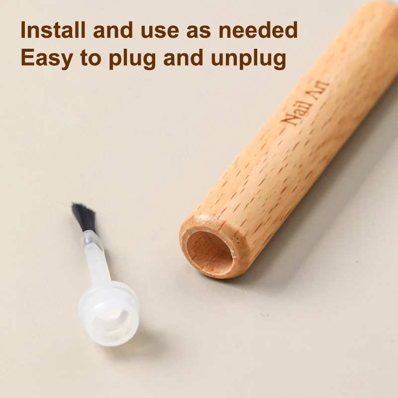 1 กล่องแปรงทาเล็บแบบใช้แล้วทิ้งขวดน้ำยาทาเล็บเปลี่ยนหัวแปรงแปรงทาเล็บเครื่องมือแต่งเล็บ