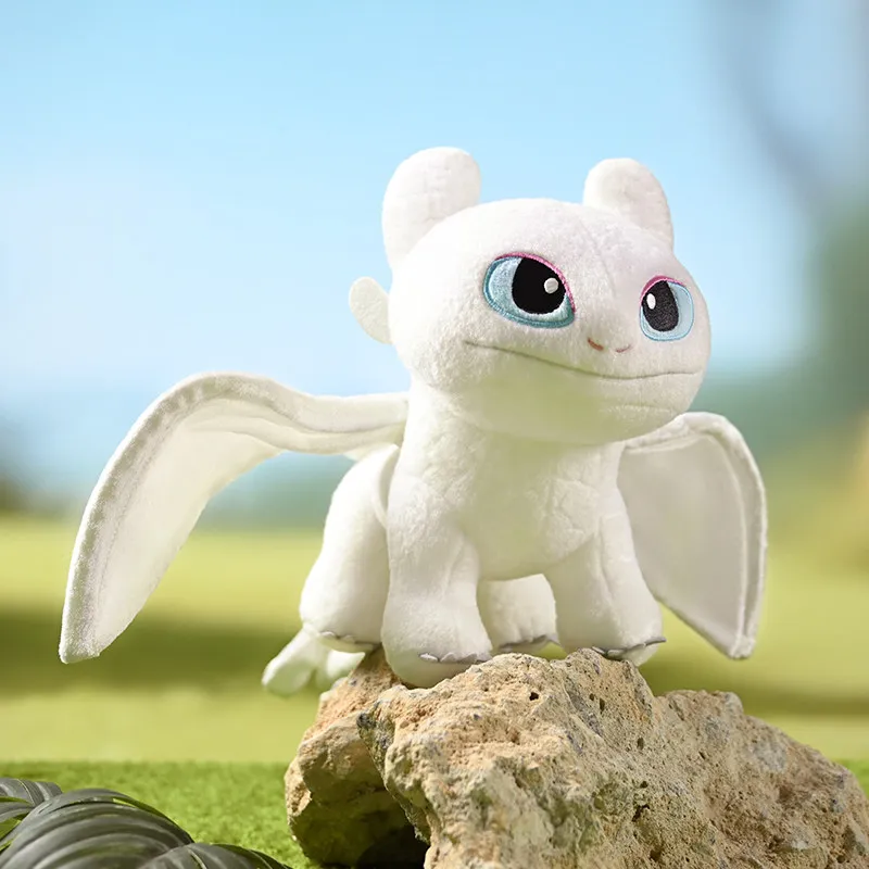 Original Potdemiel Light Fury Plush Toy How To Train Your Dragon Soft Stuffed Doll White Cuddly Gift For Birthday Home Decor view 2