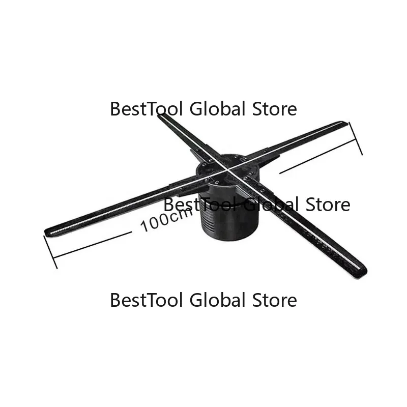 3D Hologram Fan 100cm 3-d Advertising Display Hologram Equipment With H-mi Cable Can Play Real Time Worldcup 2023