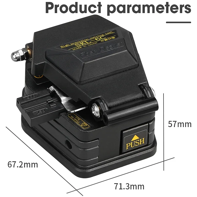 SKL-6C Fiber Cleaver Cable Cutting Knife FTTT Fiber Optic Knife Tools Cutter Fiber Cleavers 16 Surface Blade