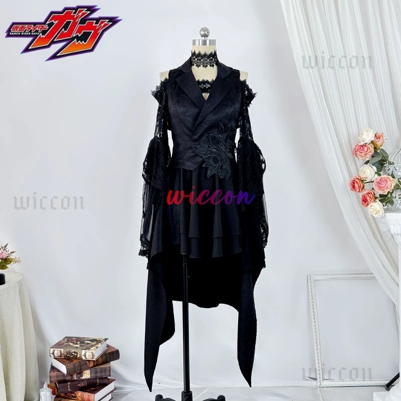 

Glotta Stomach Косплей Glotta Черный Человеческий Костюм Косплей Костюм Сексуальный Кружевной Готический Стиль Аниме Игровой Костюм Униформа