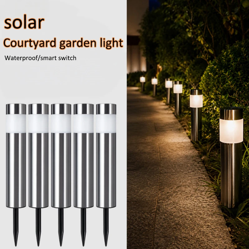 LED Solar Pathway Lights Waterproof Upgraded Walkway Landscape Outdoor Driveway Auto On/Off Lights for Yard Lawn Patio Decorate