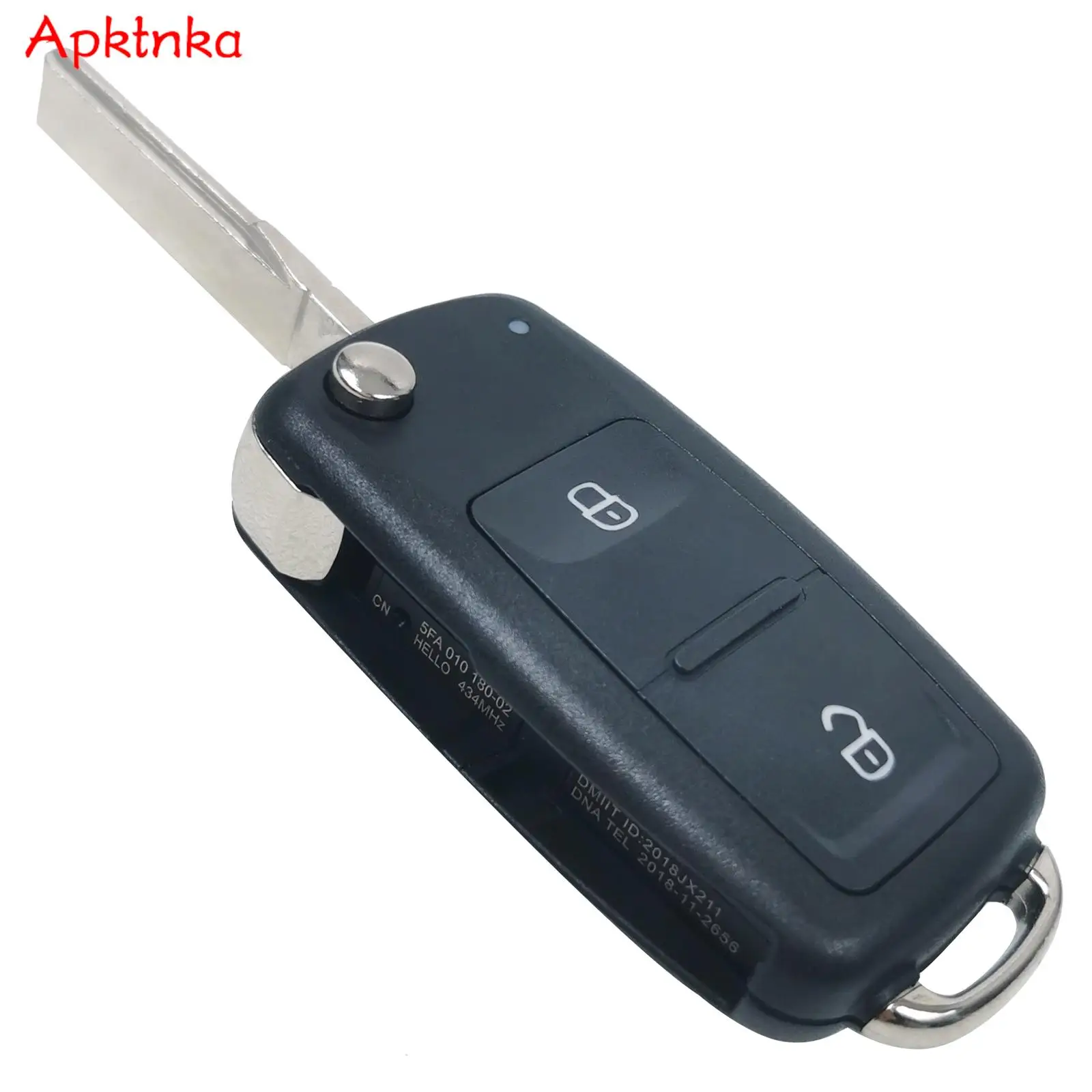 2 Button Car Flip Remote Key Case Cover Shell For VW Volkswagen Amarok Polo Golf 4 5 6 MK4 Bora Jetta Altea Alhambra Passat Fox