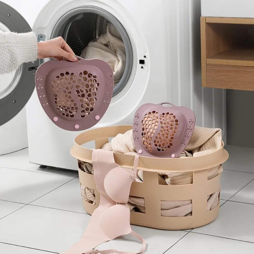 

Силиконовый мешок для стирки бюстгальтеров с защитой от деформации, на кнопках, в форме сердца, с ручкой, легко моется