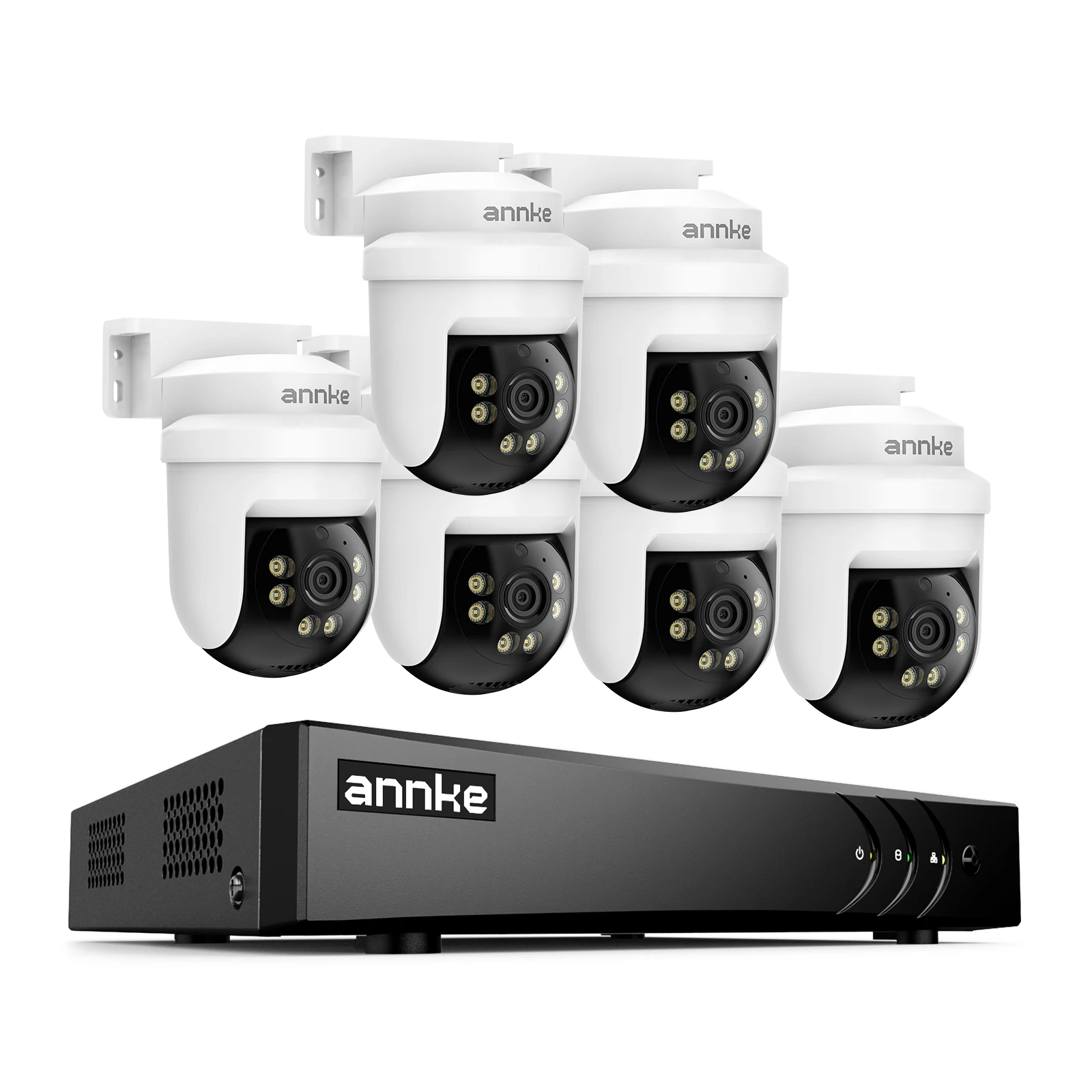 ANNKE 3K 5MP CCTV Home Surveillance Dome PT Camera 8 CH DVR 3/4/6 PCS 3.6mm outdoor camera IP65 IR Night Vision cameras for home security image 3