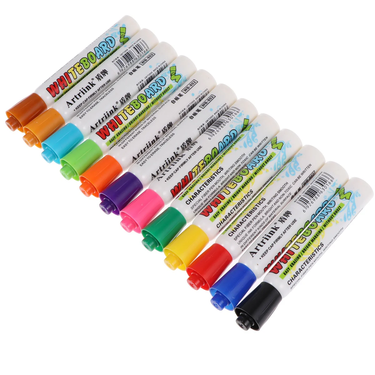 2 dozen / 24 stuks whiteboard-pen uitwisbare markeerstiften droog uitwisbare markers voor gemakkelijk af te vegen