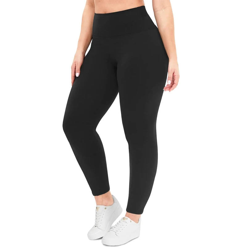 VITALINOVO Plus Size Leggings with Pockets for Women High Waisted Tummy Control Soft Stretchy Yoga Pants for Workout Running
