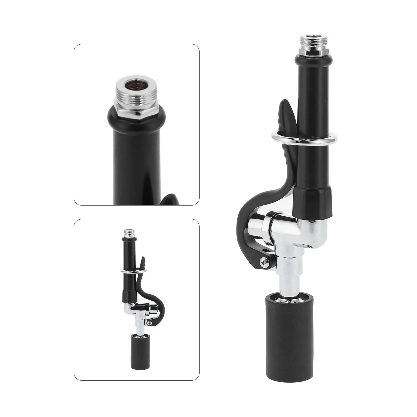 Commercial Stainless Steel High Pressure Faucet Sprayer Kit for Kitchen Rinse - Durable Spray Valve Head Accessory