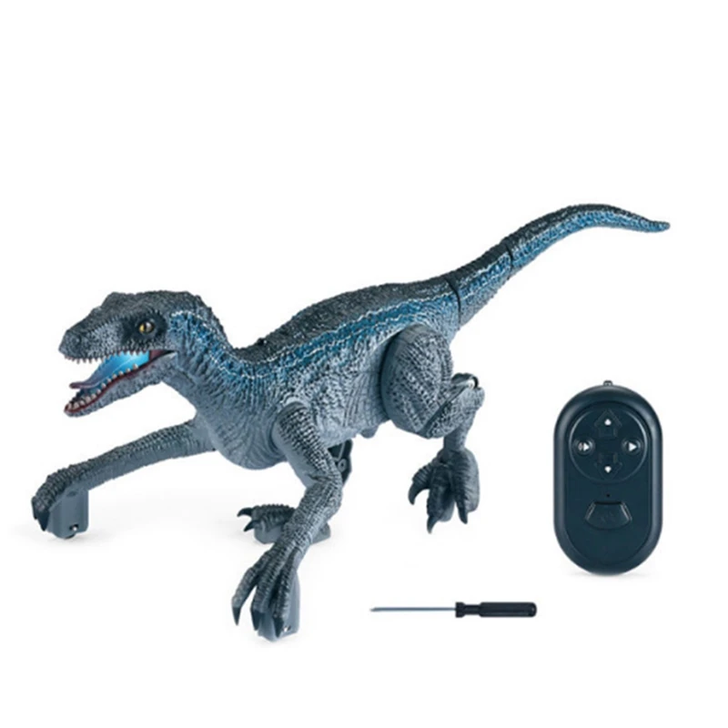 

Remote Control Dinosaur, Electronic Realistic Walking Dinosaur With Lights And Roaring Sounds Pets Toys For Kids